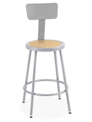 Adjustable Workbench Stool With Back