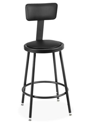 Shop Stool With Backrest