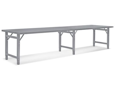 Steel Assembly Table without Bottom Shelf - 120 x 36" H-4838T