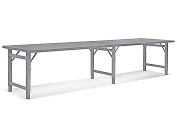 Steel Assembly Table without Bottom Shelf - 120 x 36" H-4838T