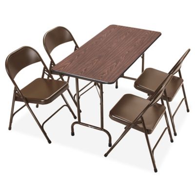 Meco card table online and chairs