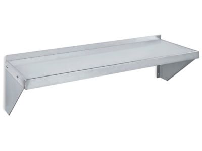 Aluminum Wall-Mount Shelving - 36 x 12 x 12" H-4875