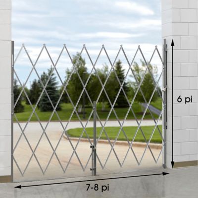 Barrière de sécurité pliable – 7 à 8 pi x 6 po – H-4890