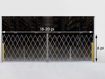 Barrière de sécurité pliable – 18 à 20 pi x 6 po – H-4891