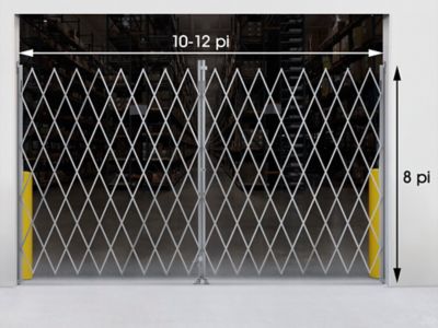 Barrière de sécurité pliable – 10 à 12 pi x 8 po – H-4894