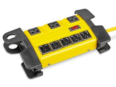 Industrial Power Strip 8 Outlet, 10" H4916 Uline