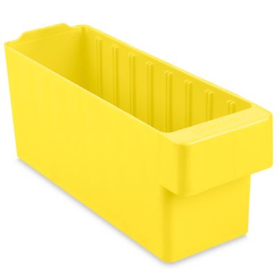 Shelf Bin Organizer - 36 x 12 x 75 with 4 x 12 x 4 Yellow Bins H-1772Y -  Uline