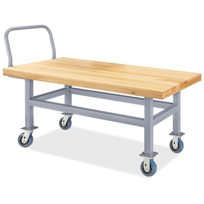 Work Height Platform Truck - Wood Deck, 30 x 60" H-4925