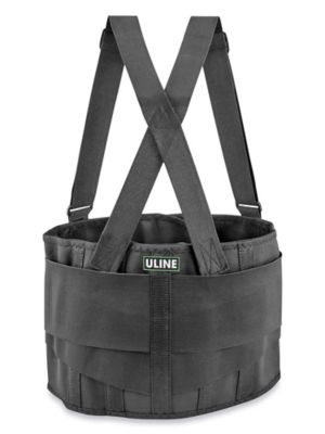 Uline Industrial Back Support Belt with Suspender H-494 - Uline