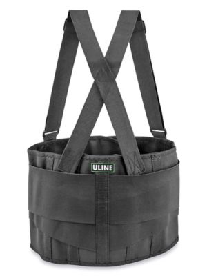 Uline Industrial Back Support Belt with Suspender - Small H-494S
