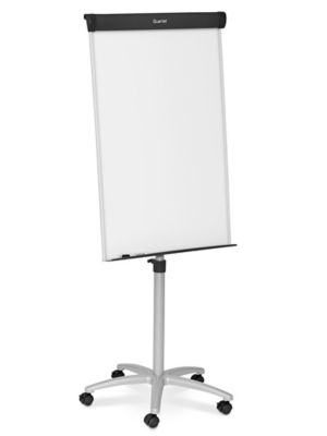 Quartet Melamine Presentation Easel, Whiteboard/Flipchart, 3' x 2', Gray  Frame, Dry-Erase Easels