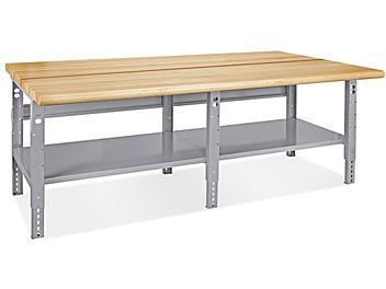 Jumbo Industrial Packing Table - 96 x 48", Maple Top H-4989-MAP