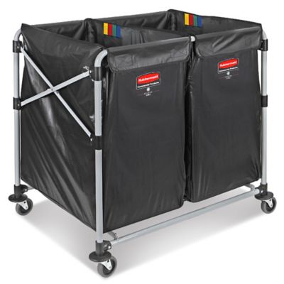 Rubbermaid&reg; Collapsible Basket Truck - (2) 4 Bushel H-5038