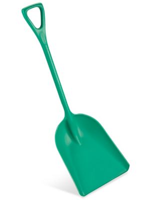 Heavy-Duty Shovel - Polypropylene, Green H-5043G - Uline