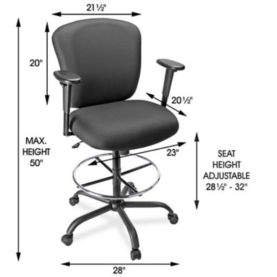 Uline big discount and tall chair