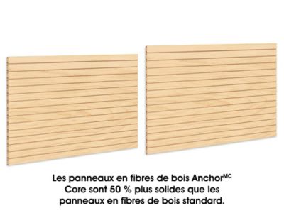  Panneaux rainurés – 4 x 8 pi, bois mélaminé