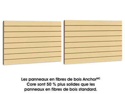 Slatwall Panels - 2 x 4', Paint Ready H-5061