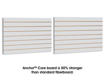Slatwall Panels - 2 x 4', Gray Melamine H-5062GR