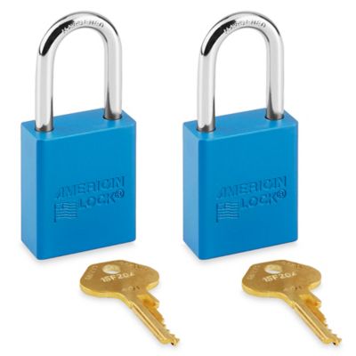Aluminum Lockout Padlock - Keyed Different, Blue H-5068BLU
