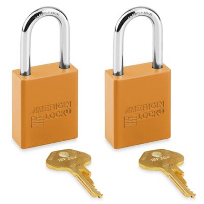 Aluminum Lockout Padlock - Keyed Different, Orange H-5068O