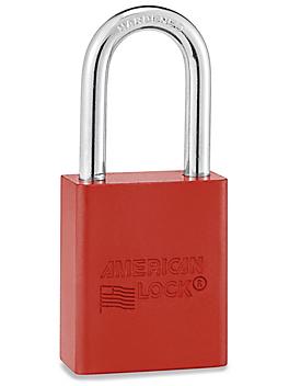 Aluminum Lockout Padlock - Keyed Different, Red H-5068R