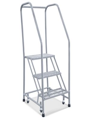 3 Step Narrow Aisle Ladder - Unassembled with 10" Top Step H-5071U-10
