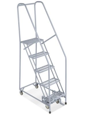 5 Step Narrow Aisle Ladder - Unassembled with 10" Top Step H-5073U-10