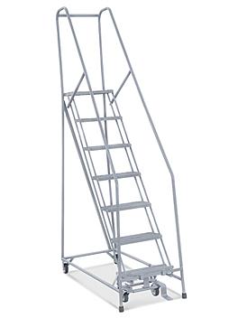 7 Step Narrow Aisle Ladder - Unassembled with 10" Top Step H-5075U-10