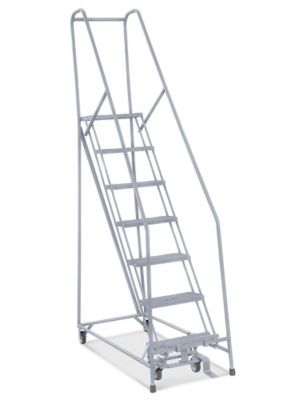 7 Step Narrow Aisle Ladder - Unassembled with 20" Top Step H-5075U-20