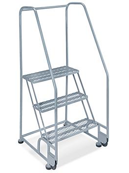 3 Step Tilt and Roll Ladder - Gray H-5084GR