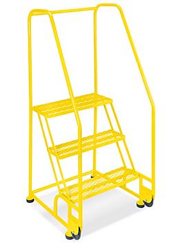 3 Step Tilt and Roll Ladder - Yellow H-5084Y