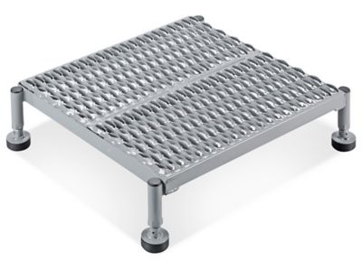 Stationary Work Platform - Steel, 24 x 24", 6-9" Height, Gray H-5090GR
