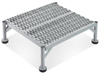 Stationary Work Platform - Steel, 24 x 24", 10-15" Height, Gray H-5091GR