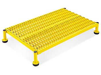 Stationary Work Platform - Steel, 36 x 24", 7-9" Height, Yellow H-5092Y