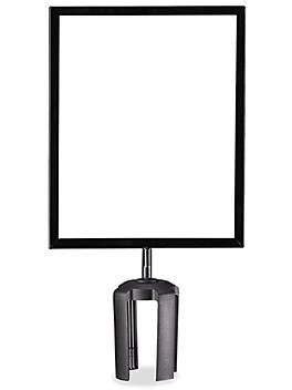 Crowd Control Sign with Bracket - 8 1/2 x 11", Blank Frame H-5096