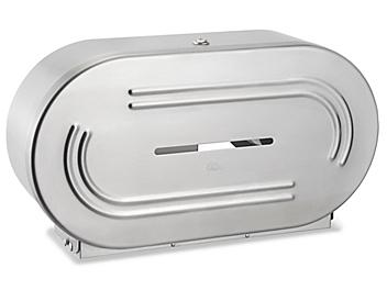 Stainless Steel Jumbo Bath Tissue Dispenser - Double Roll H-5114