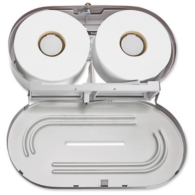 Double Roll Toilet Tissue Dispenser - Stainless Steel H-2546 - Uline
