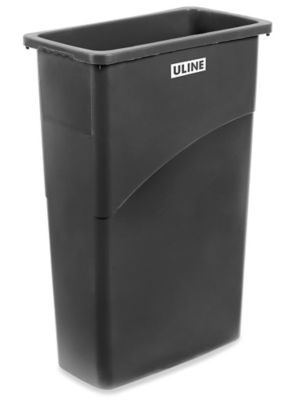  Uline Thin Trash Can - 23 Gallon