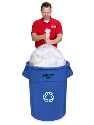 Rubbermaid® Recycling Tote Bin - 18 Gallon H-2836 - Uline