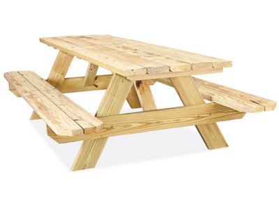 Economy AFrame Wooden Picnic Table 8' H5163 Uline