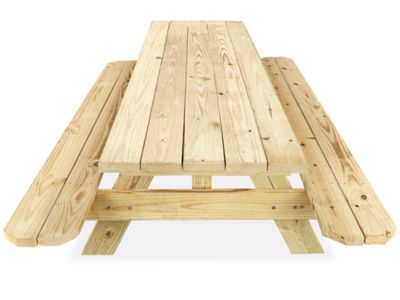Economy A-Frame Wooden Picnic Table - 8' H-5163 - ULINE