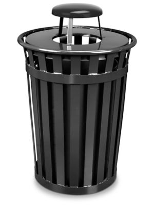 Courtyard Trash Can - Bonnet Lid, 36 Gallon