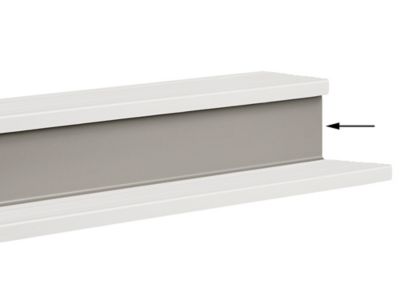 Stair Tread Risers - Vinyl, 48 x 7", Gray H-5196GR