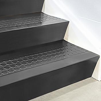 Stair Tread Risers - Rubber, 48 x 7", Black H-5198BL