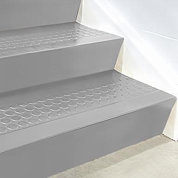 Stair Tread Risers - Rubber, 48 x 7", Gray H-5198GR