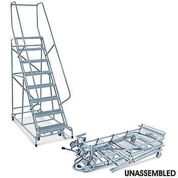 8 Step Grip Step Ladder - Unassembled with 10" Top Step H-5229U-10