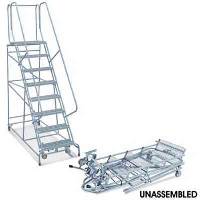 8 Step Grip Step Ladder - Unassembled with 20" Top Step H-5229U-20