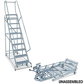 10 Step Grip Step Ladder - Unassembled with 10" Top Step H-5230U-10