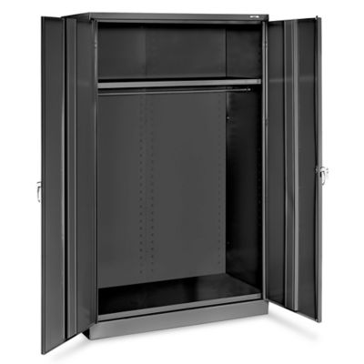 Wardrobe Cabinet - 48 x 24 x 78", Black H-5280BL