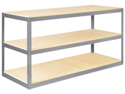 Wide Span Storage Rack - Particle Board, 96 x 36 x 48